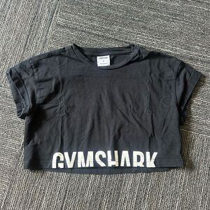 Gymshark Black Tee with White Logo